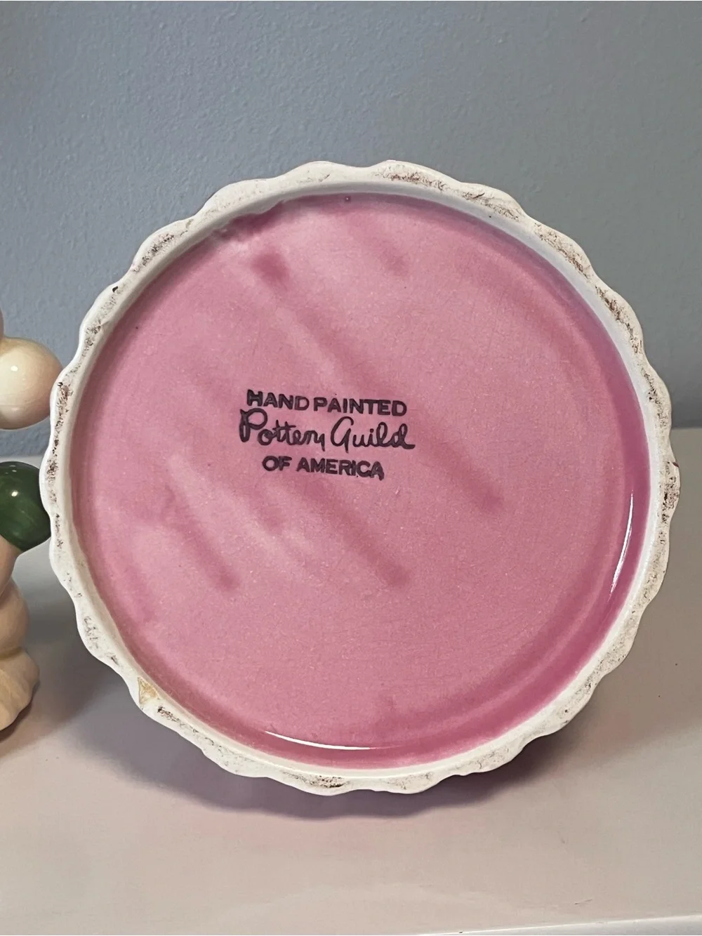 Vintage Pottery Guild of America Balloon Lady Ceramic Cookie Jar 1940's 11.5”